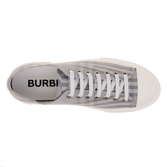 Burberry Men's Trainers Jack Grey IP Check Canvas Size 9 New - Picture 6 of 7